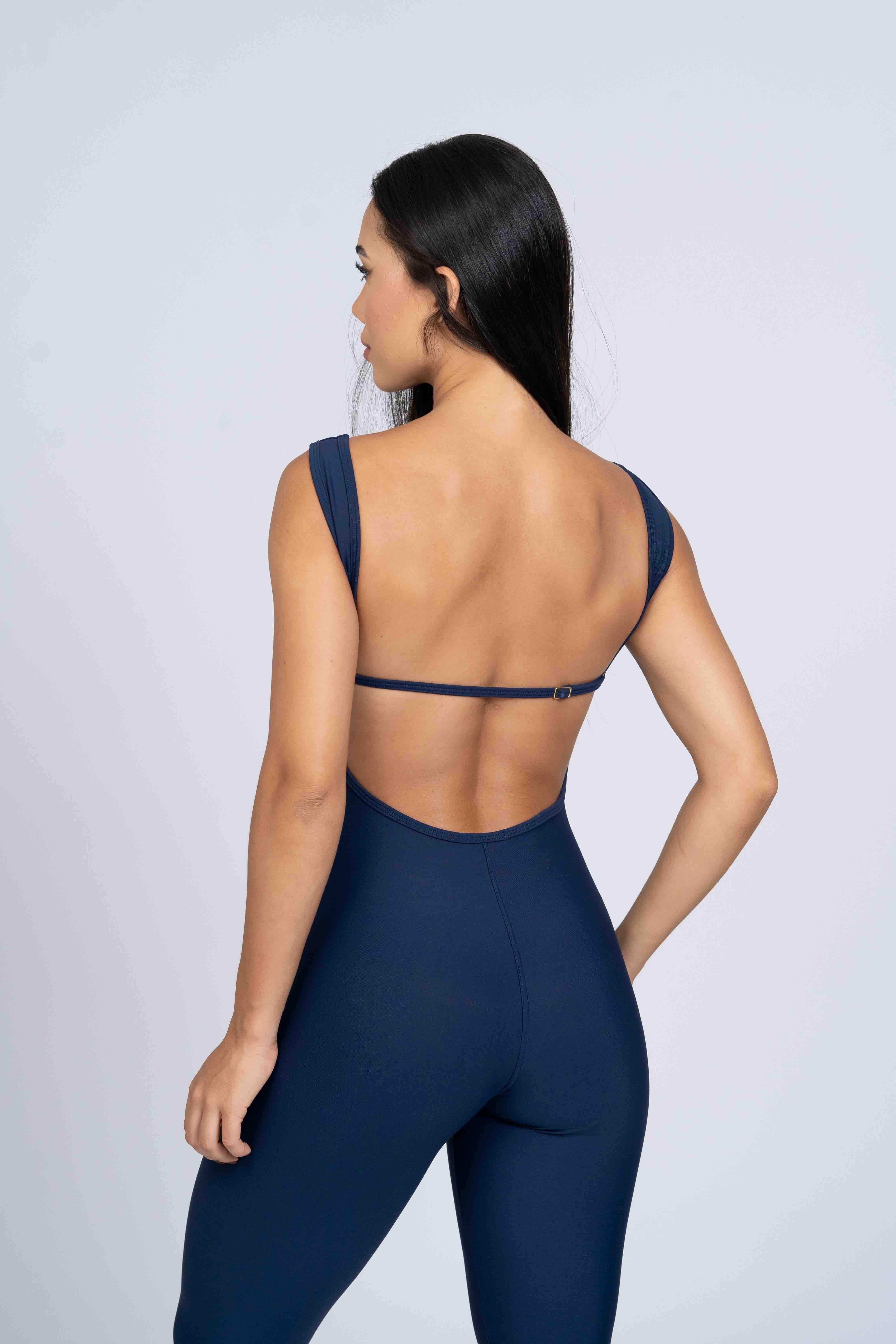 Macacão Fitness Clássico Azul Marinho