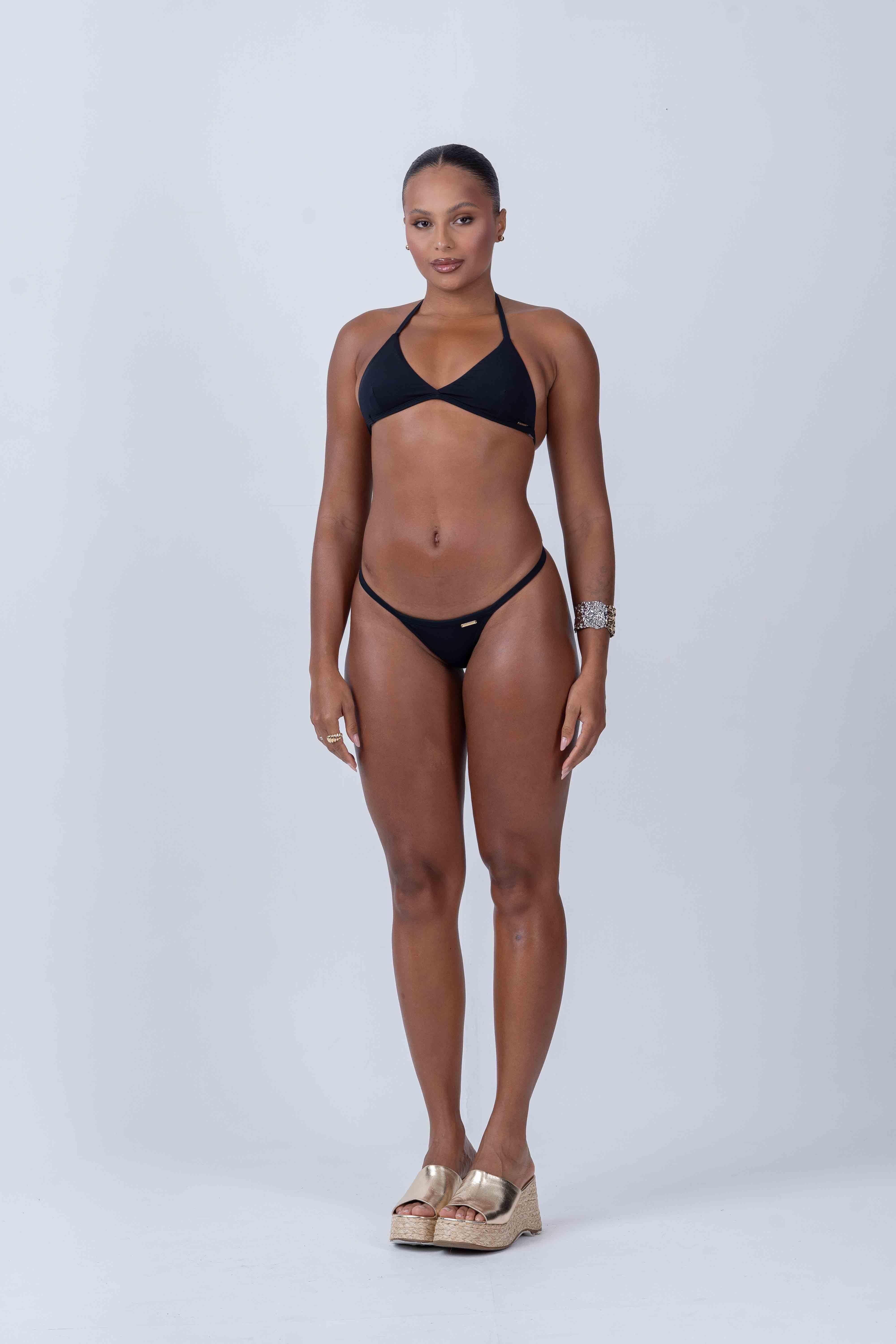 Top Cortininha Fixo Preto