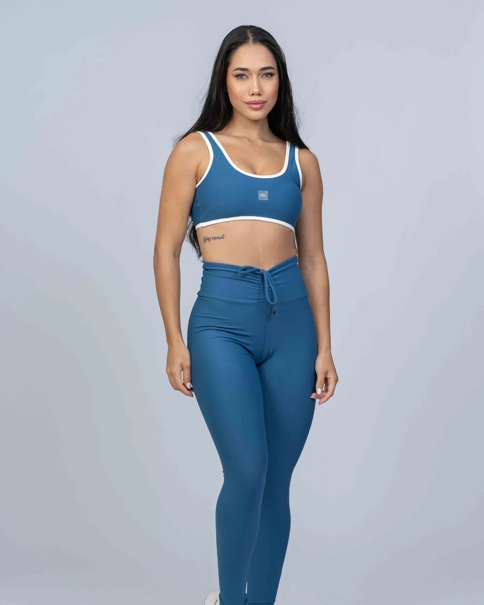Calça Legging Slim Azul Sereia S/empina bumbum