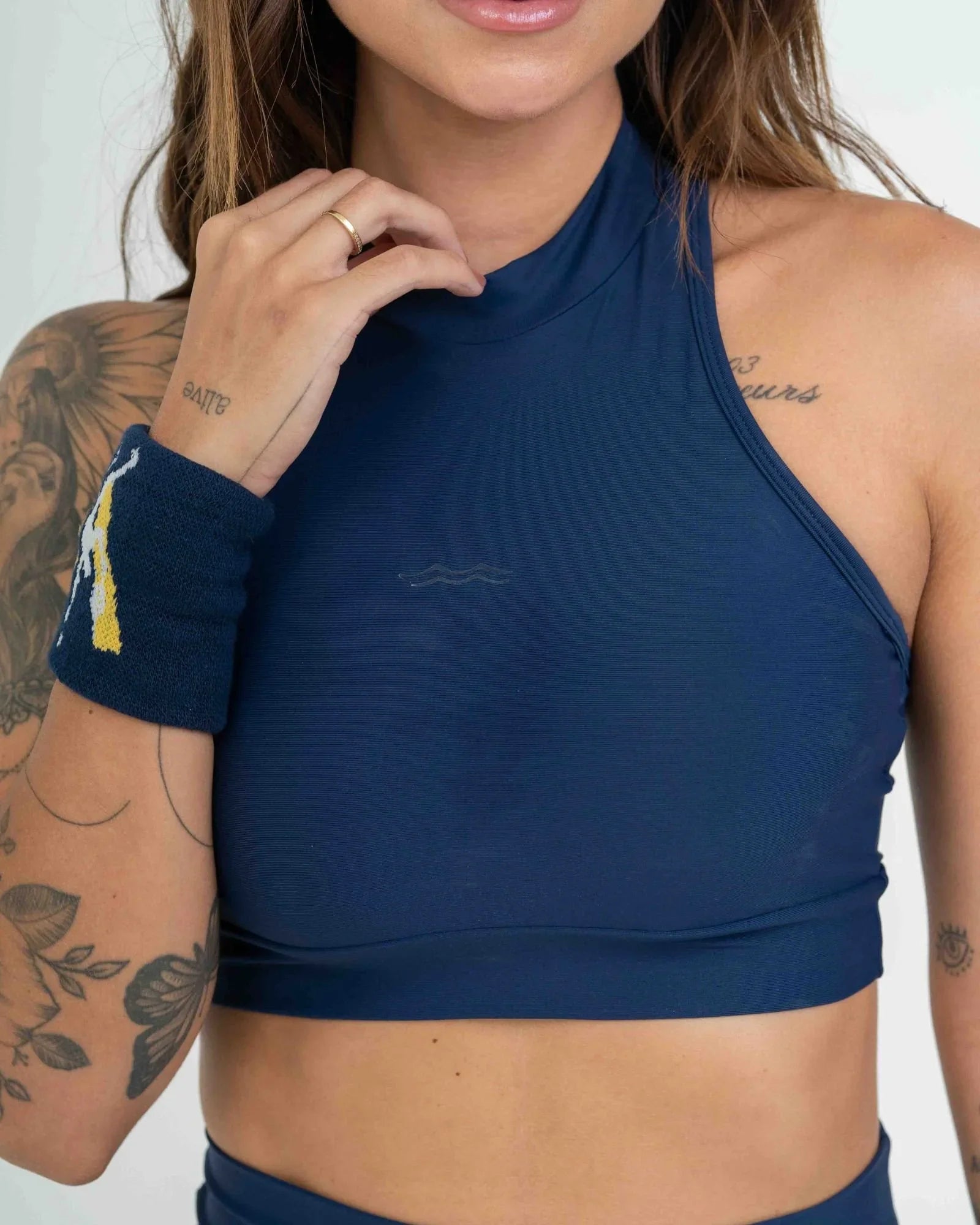 Top Fitness Aline Azul Marinho