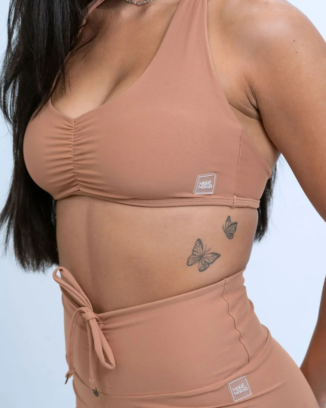 Top Fitness Nala Mocha Mousse Frente Unica