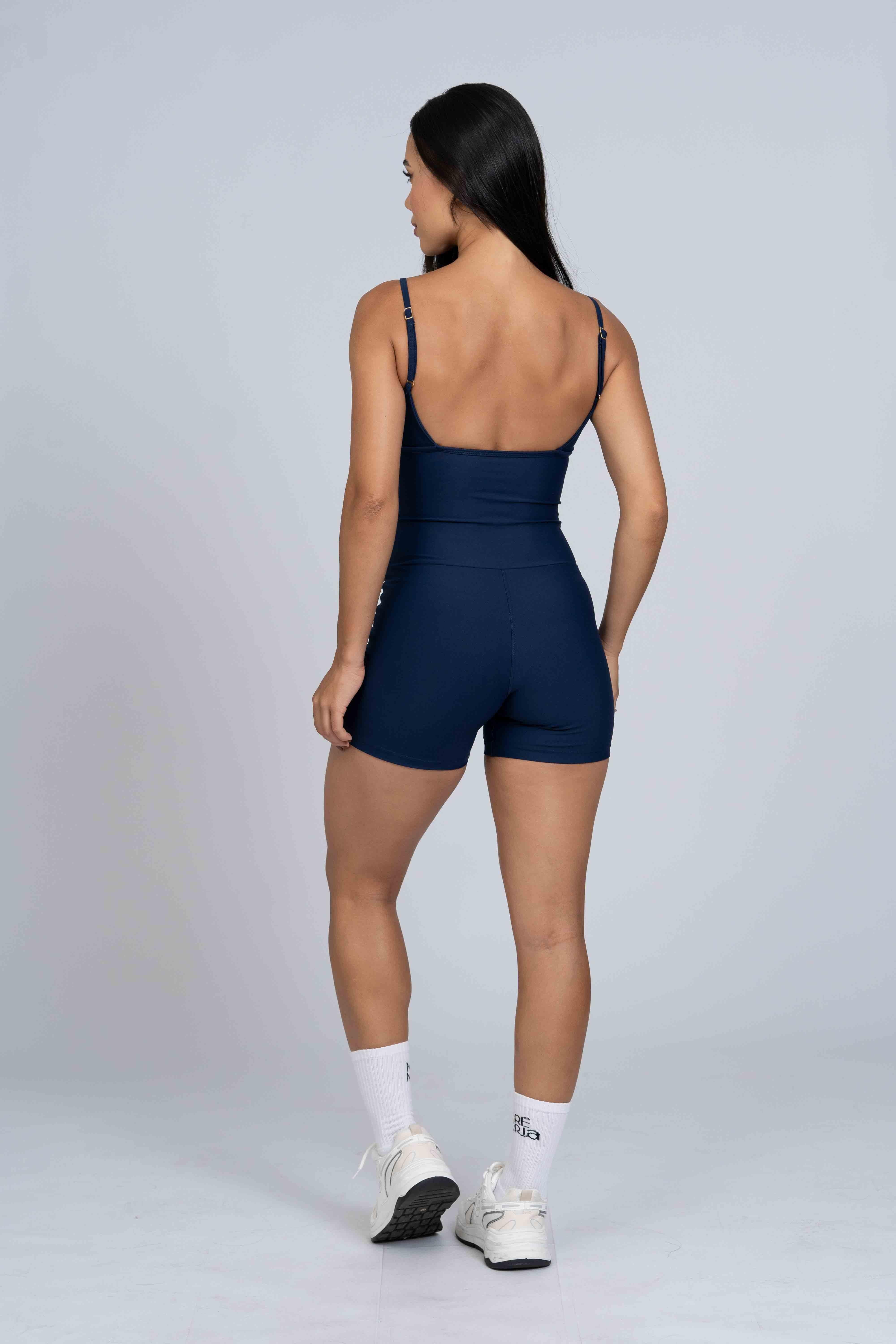 Macaquinho Fitness Mood Azul Marinho