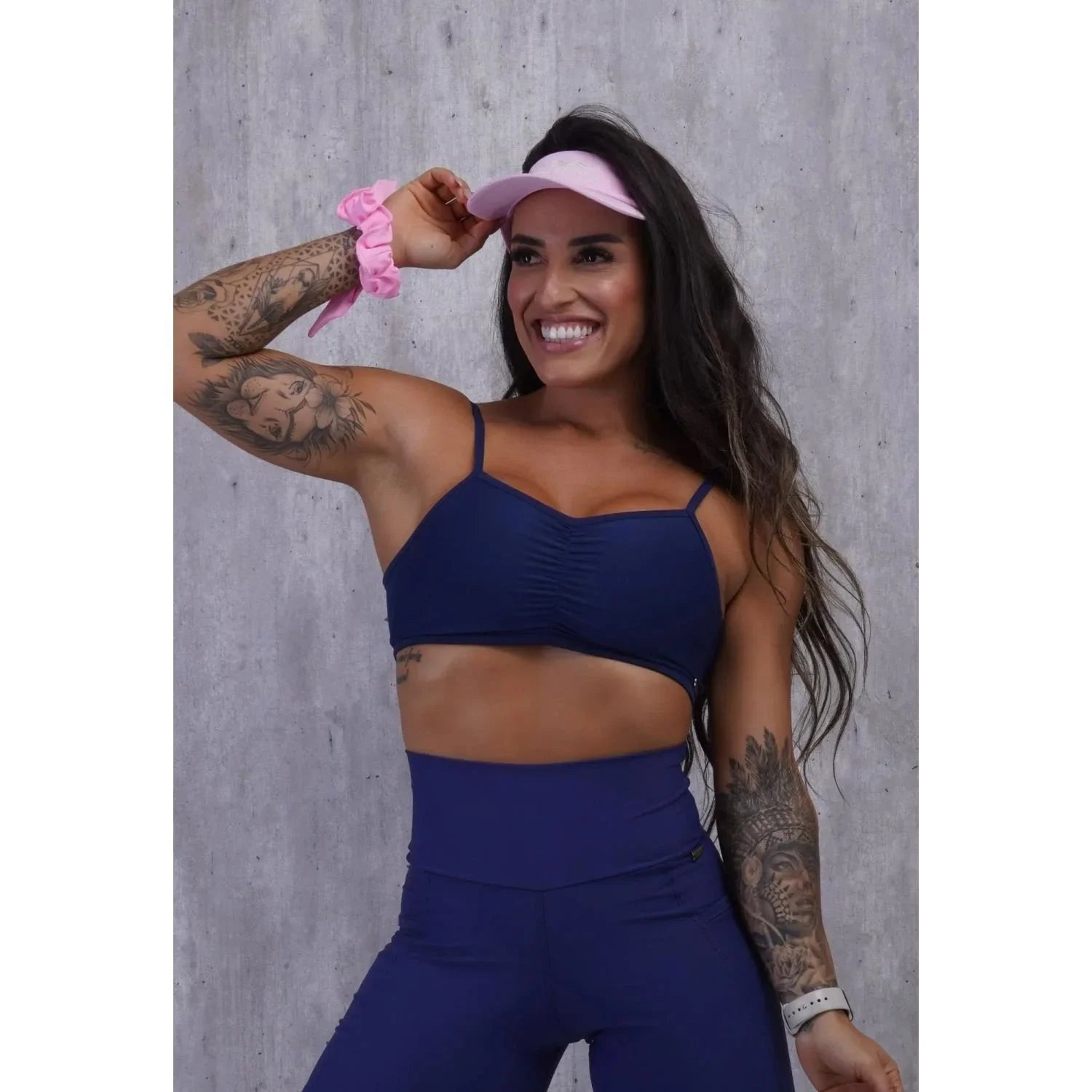Top fitness Fresh Azul Marinho