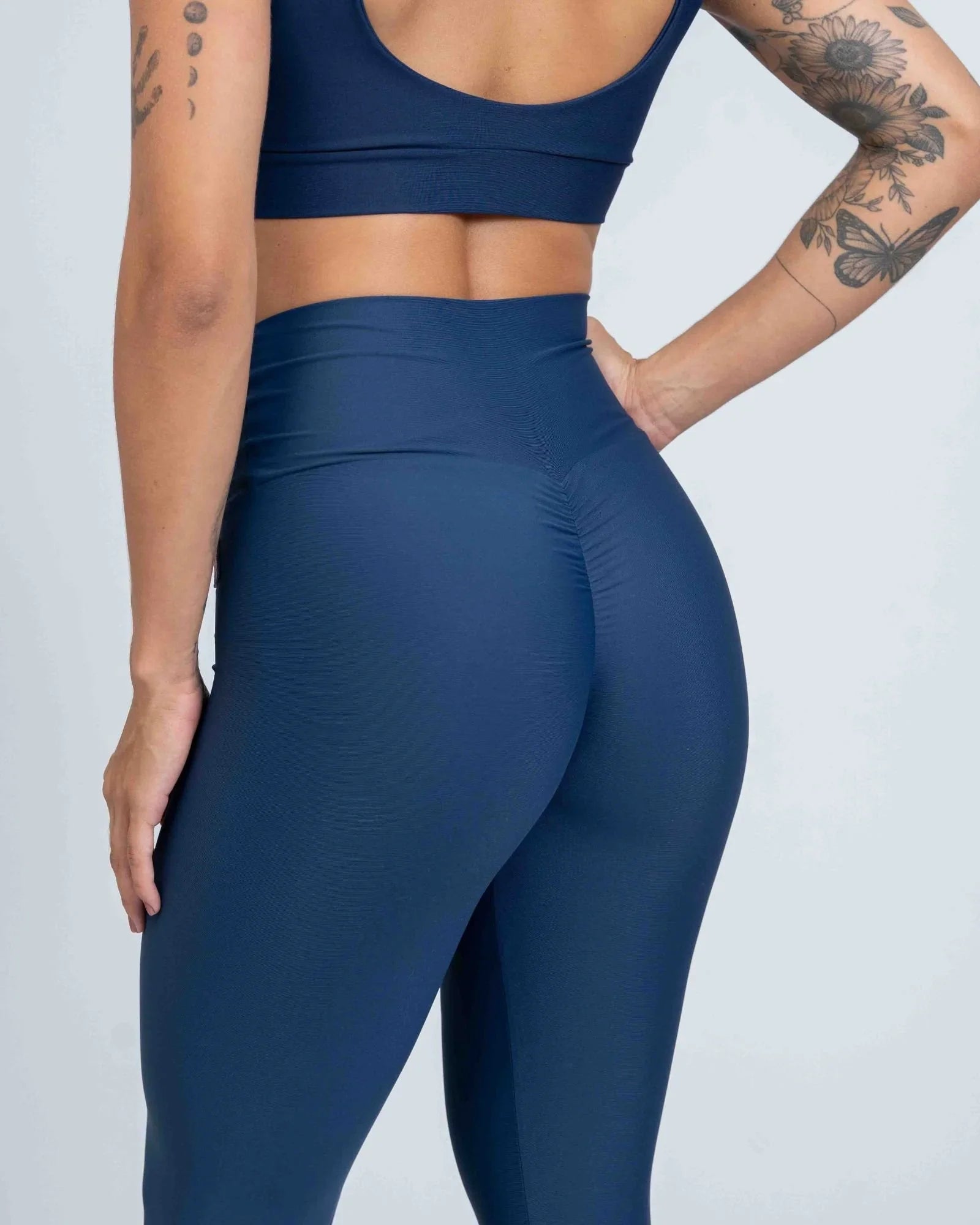 Calça Legging Slim Match Point Azul Marinho