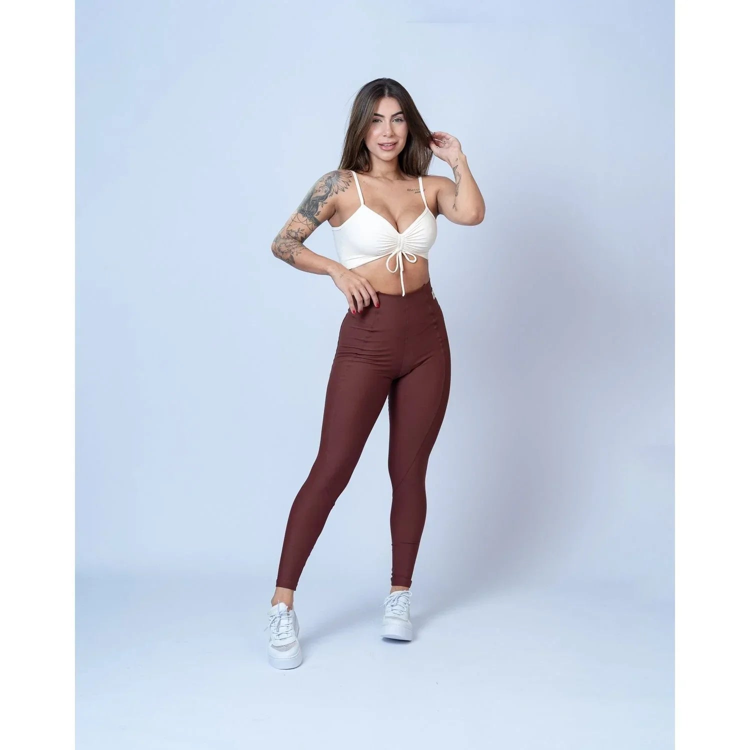 Legging Classic Chocolate Dark compressão s/empina