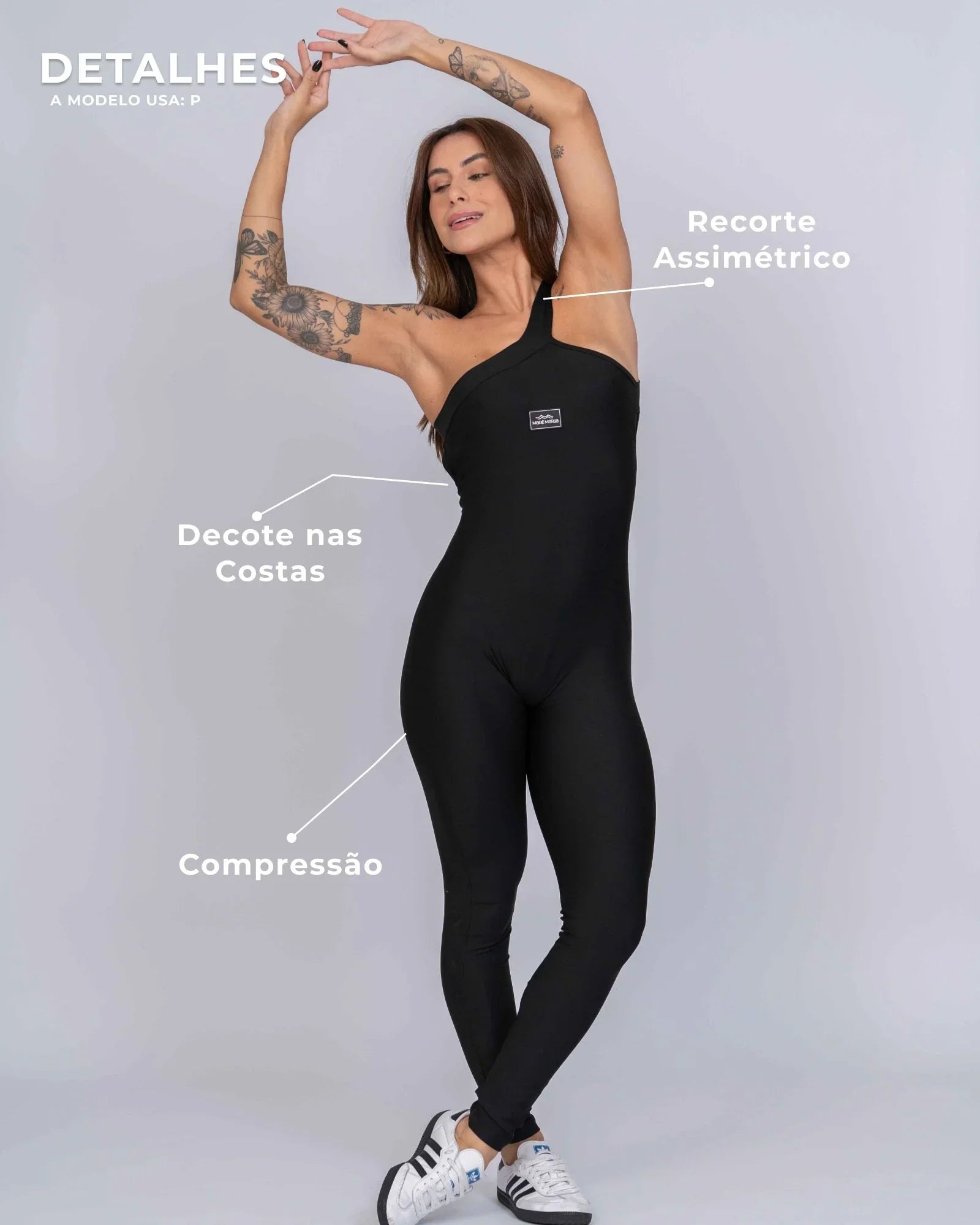 Macacão Fitness Vivi Super Black