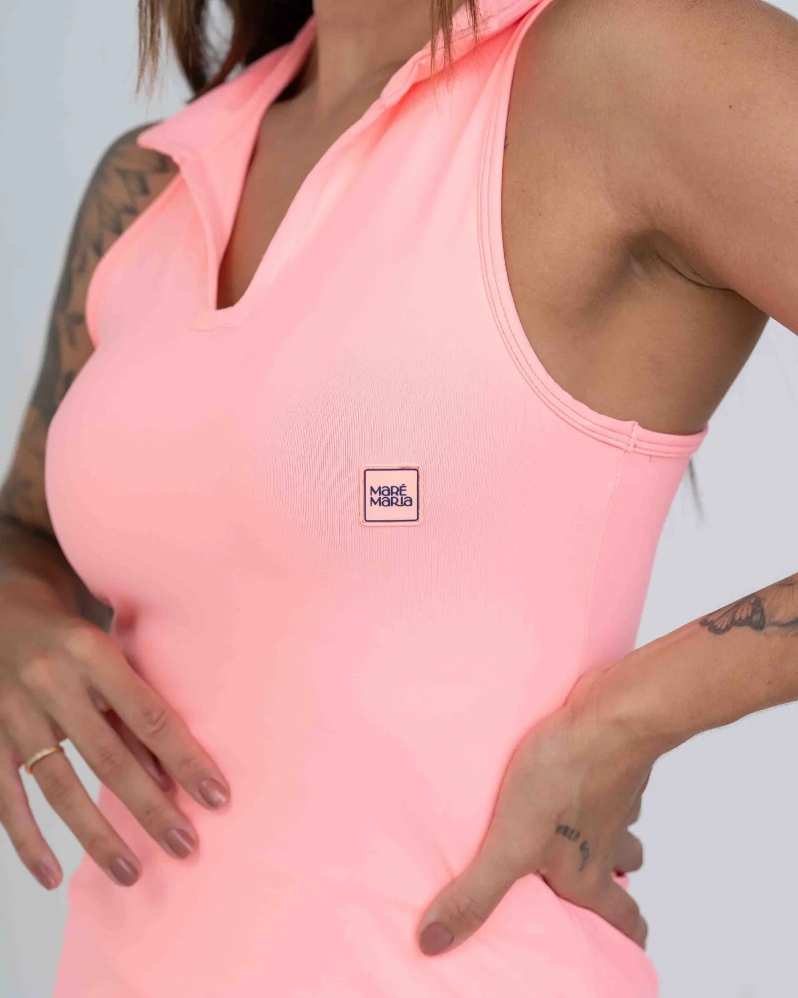 Vestido Fitness Match Point Coral