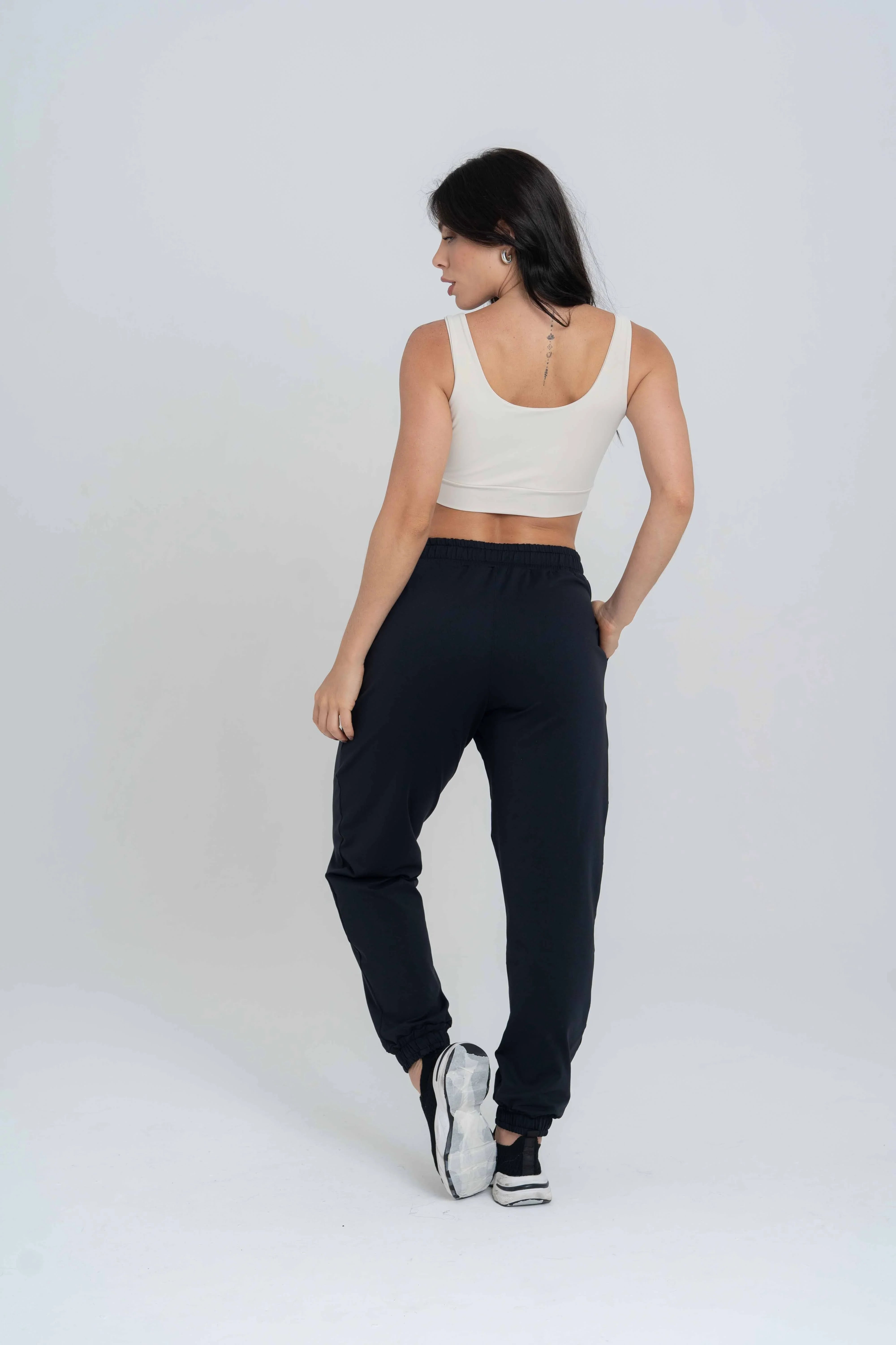 Calça Street Moletinho Jogger Preta