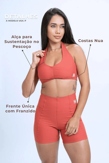 Top Fitness Nala Páprica Frente Unica