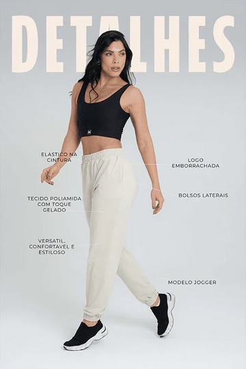 Calça Street Moletinho Jogger Luna