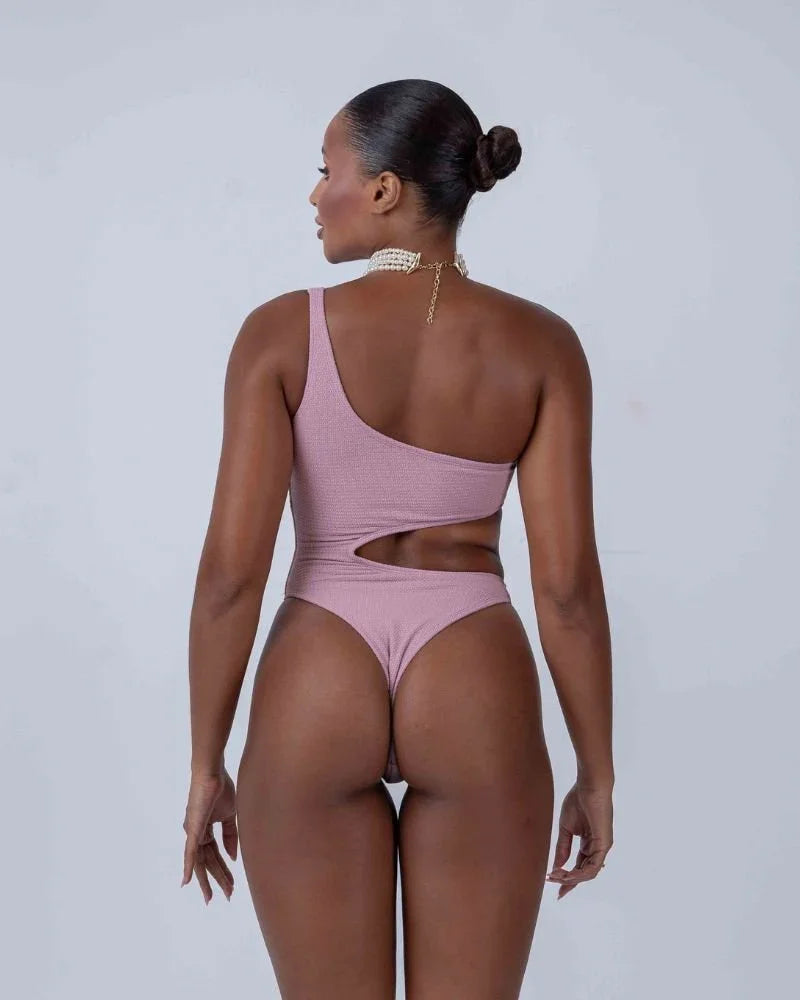 Maiô Assimétrico Rosa Glam