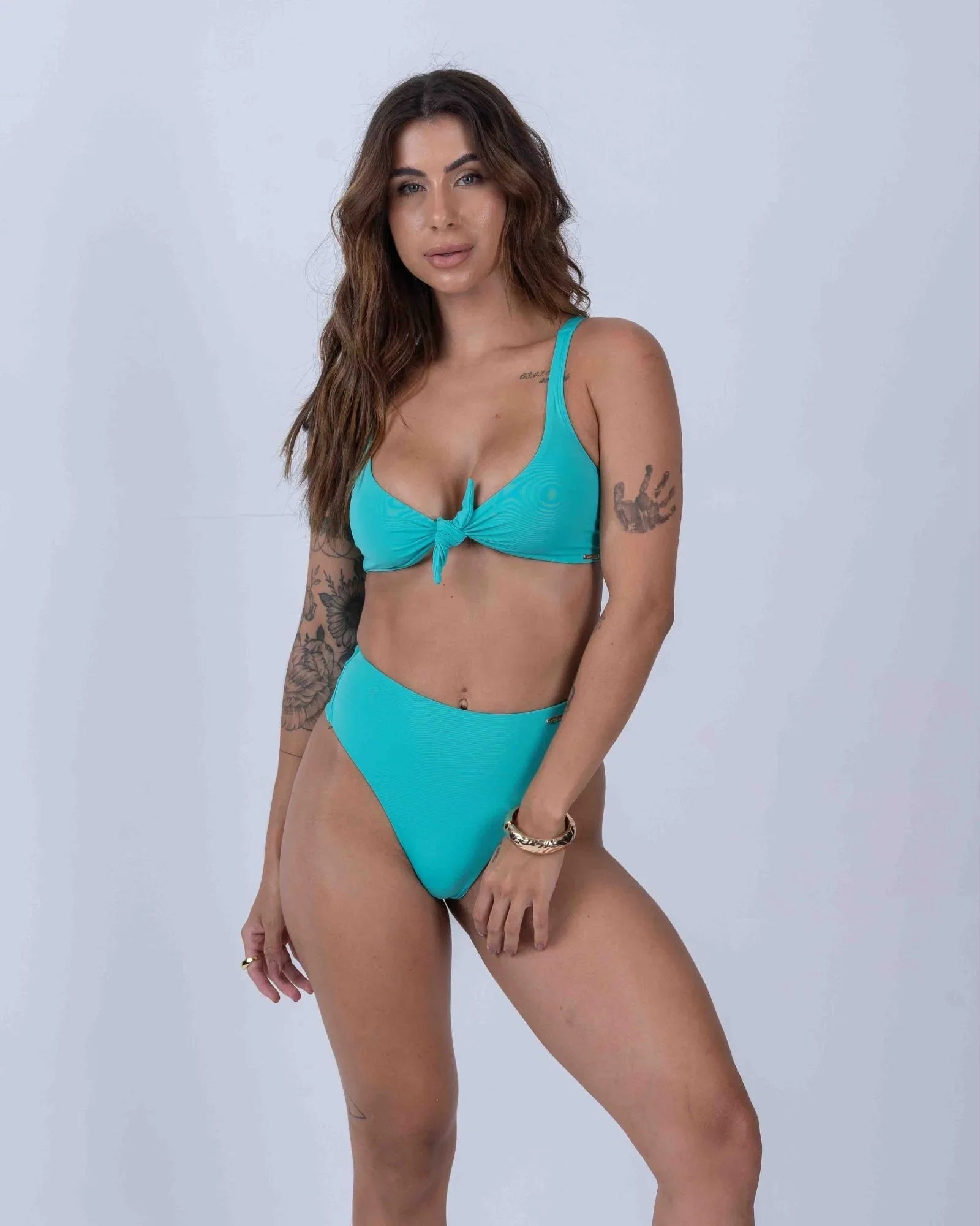 Top de Lacinho Verde Piscina