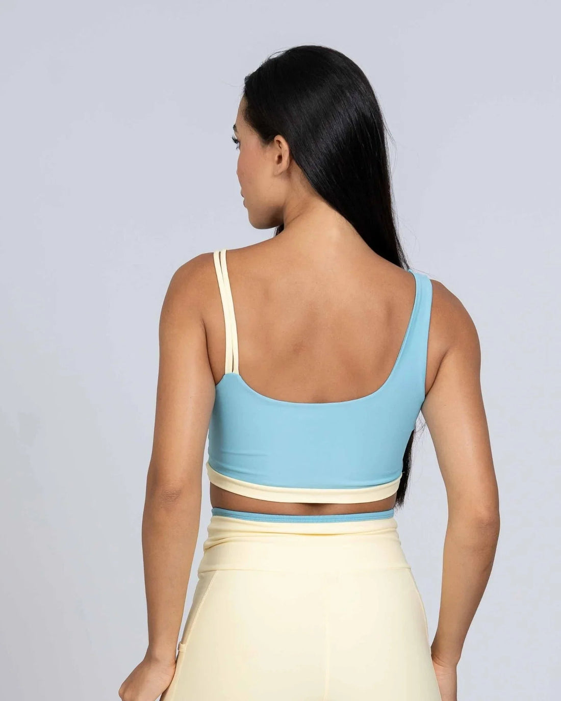 Top Life Duo Azul céu com Amarelo Brisa