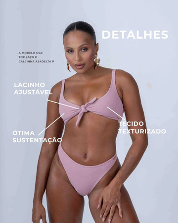 Top de Lacinho Rosa Glam