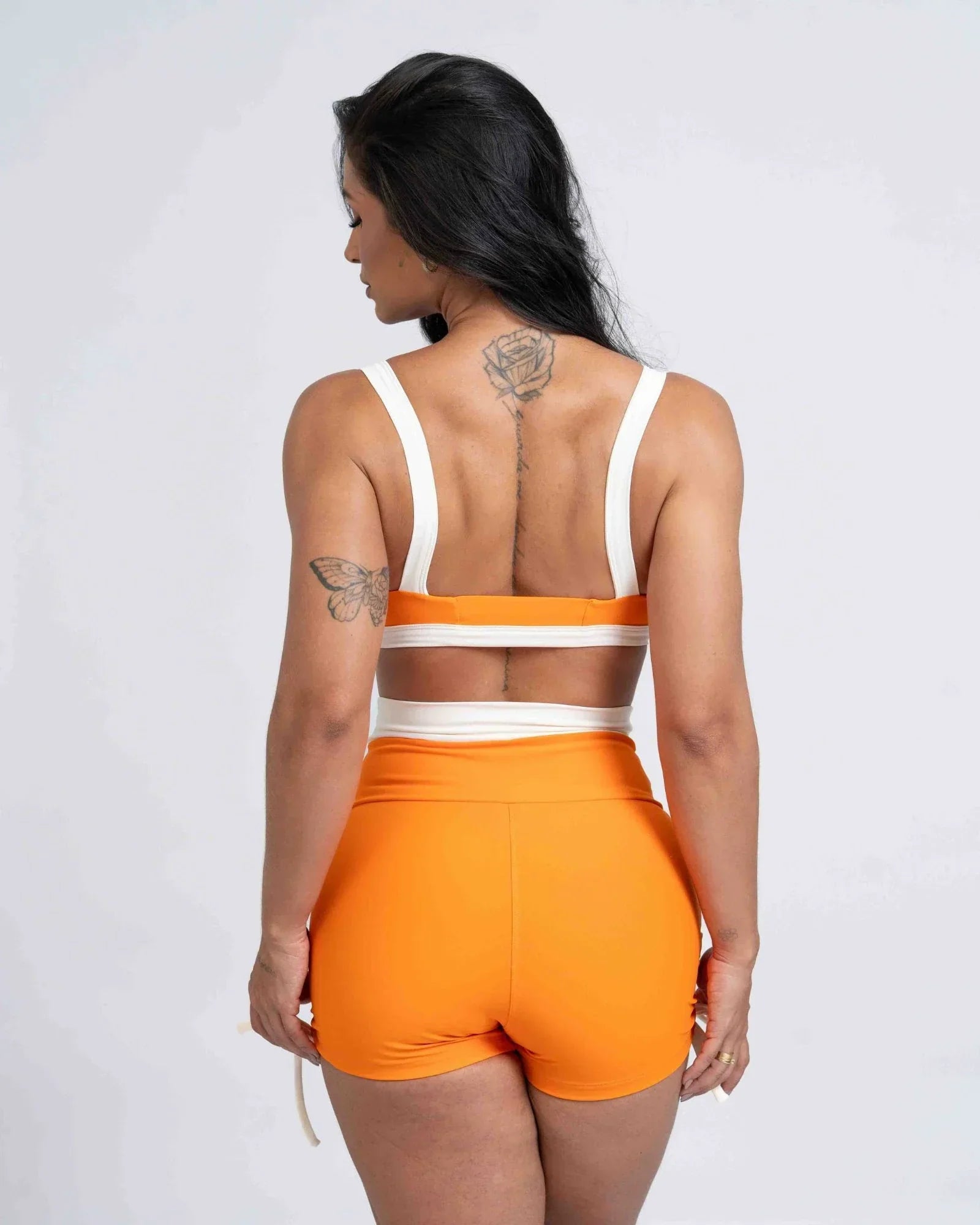 Top Fitness Flow Duo Tangeria com Off White