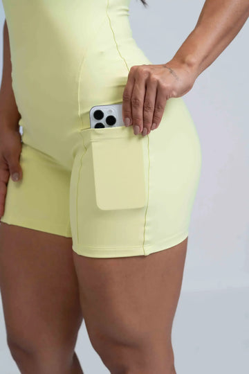 Macaquinho Fitness Flow Chá Verde com bolso