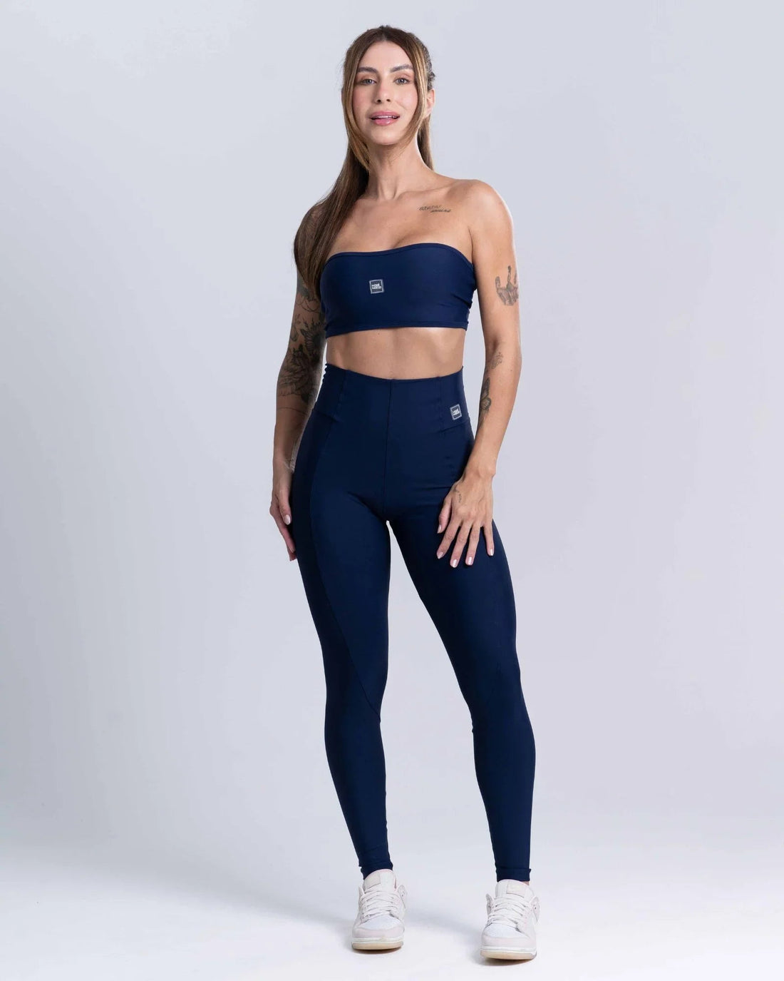 Calça Legging Classic Azul Dark compressão sem empina bumbum