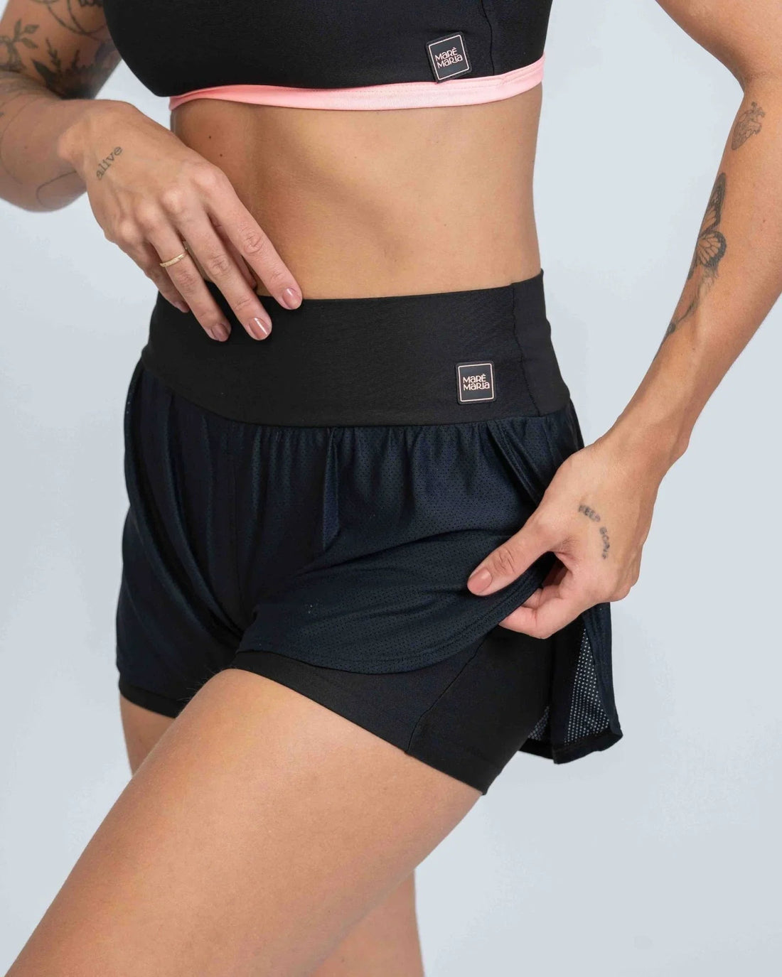 Short Fitness Dual Fit Super Black