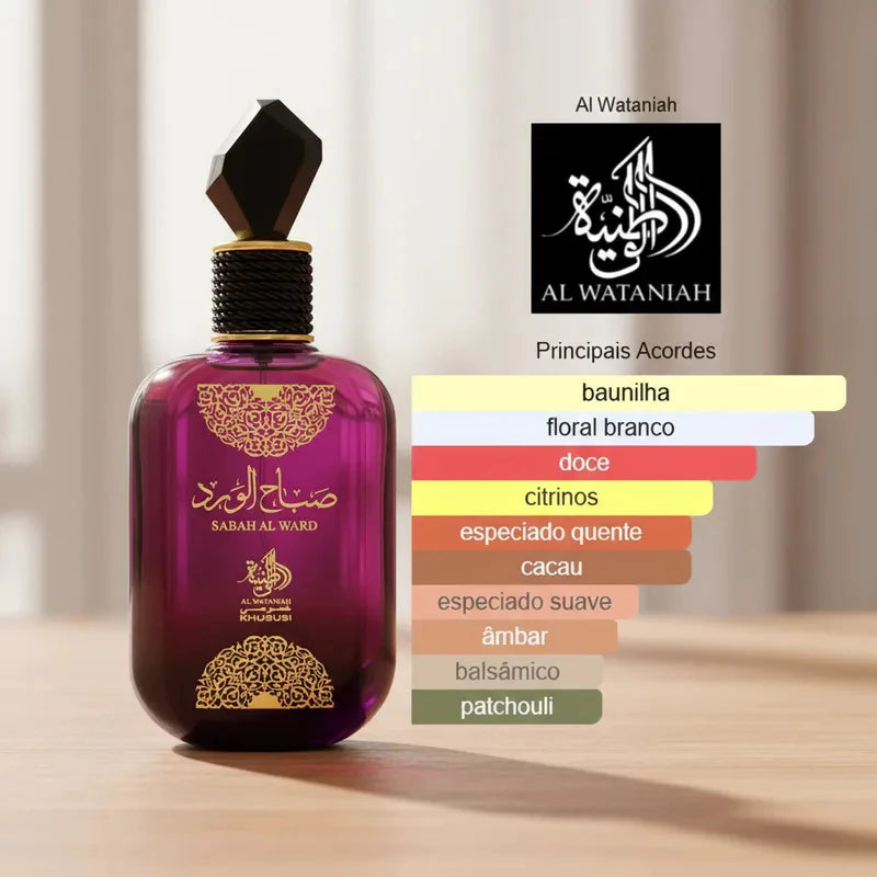 Kit 3 Perfumes Árabes 100ml | Femininos| Originais| Sabah, Fakhar Rose ,Royal Amber