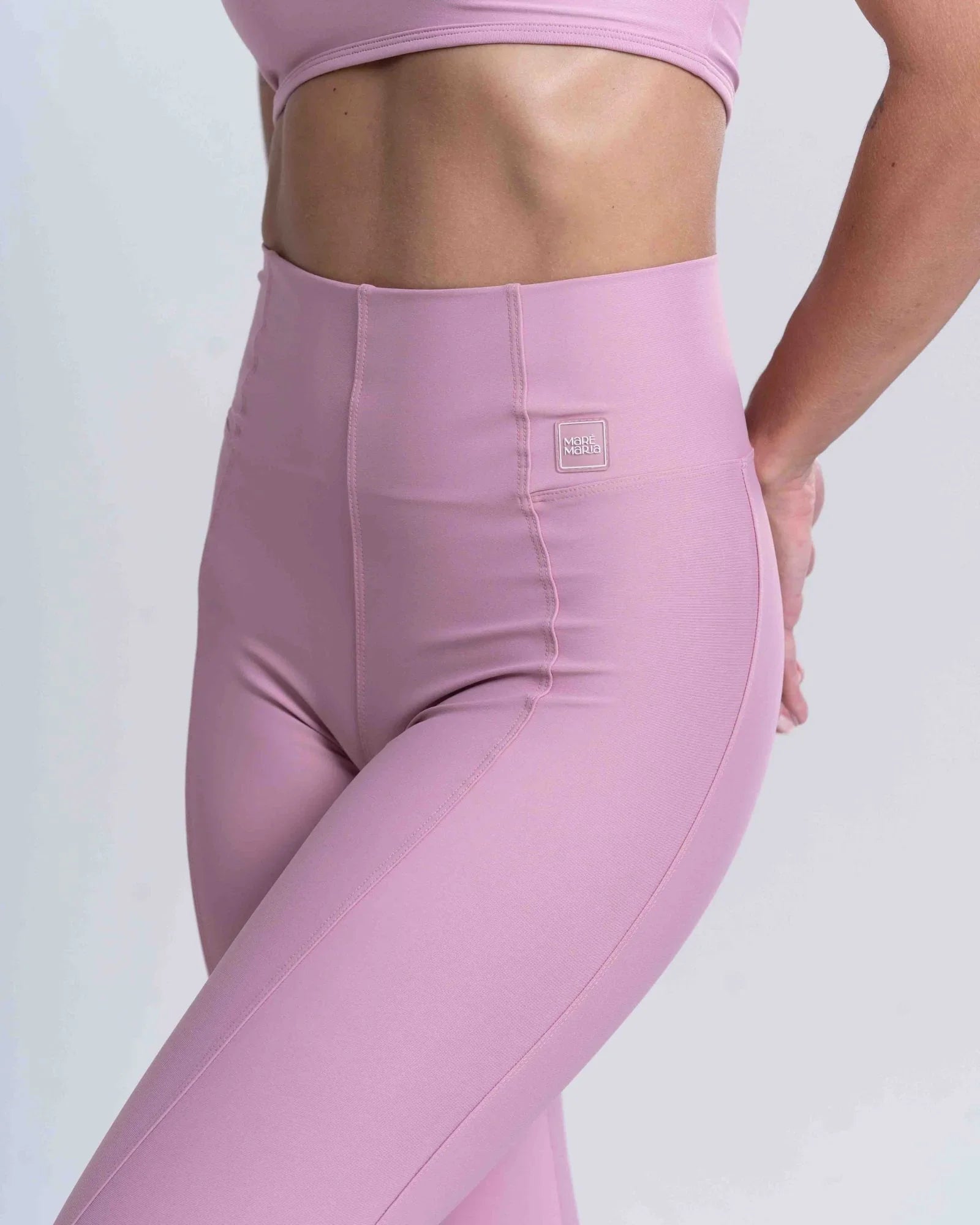 Calça Legging Fitness Classic Rosa Glam com compressão