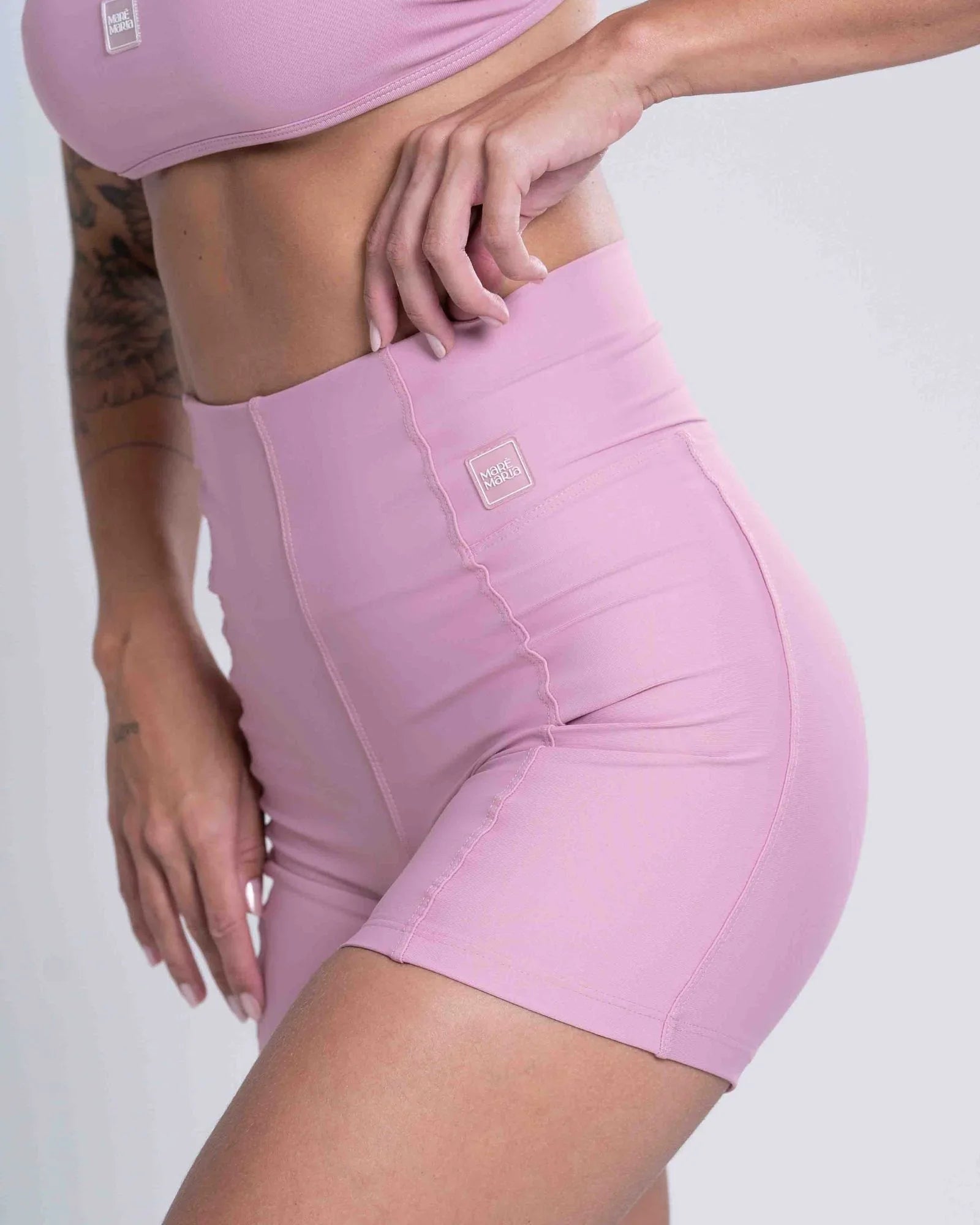 Short Fitness Classic Rosa Glam compressão