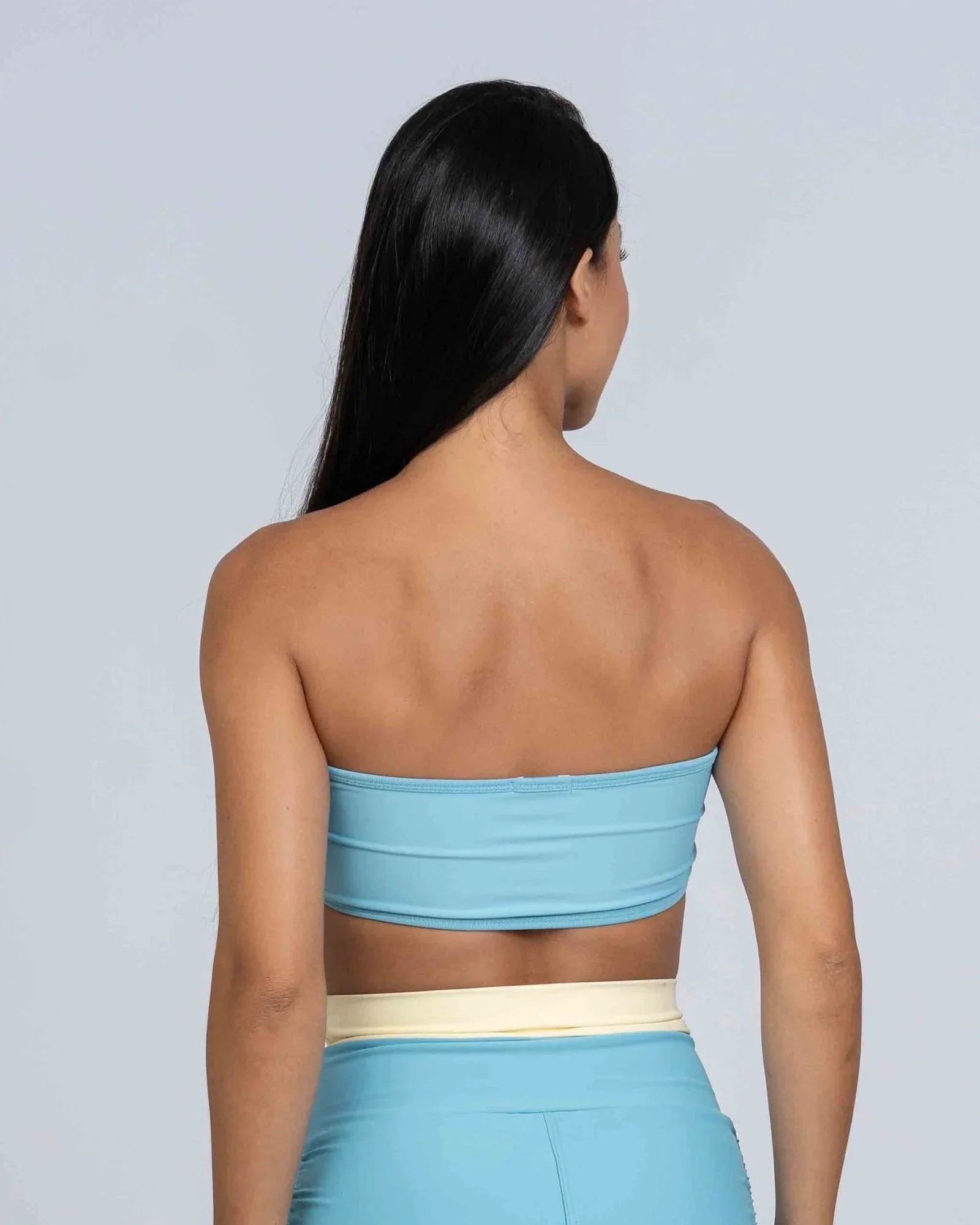 Top Faixa Tomara que caia Allure Azul céu