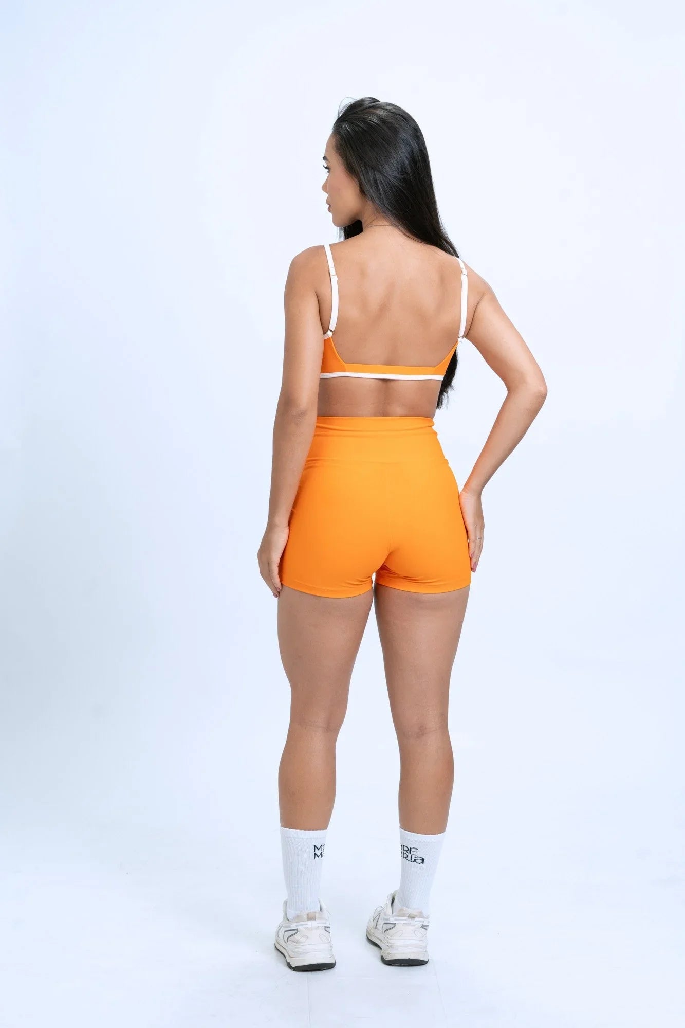 Short Fitness Slim Tangerina compressão sem empina bumbum