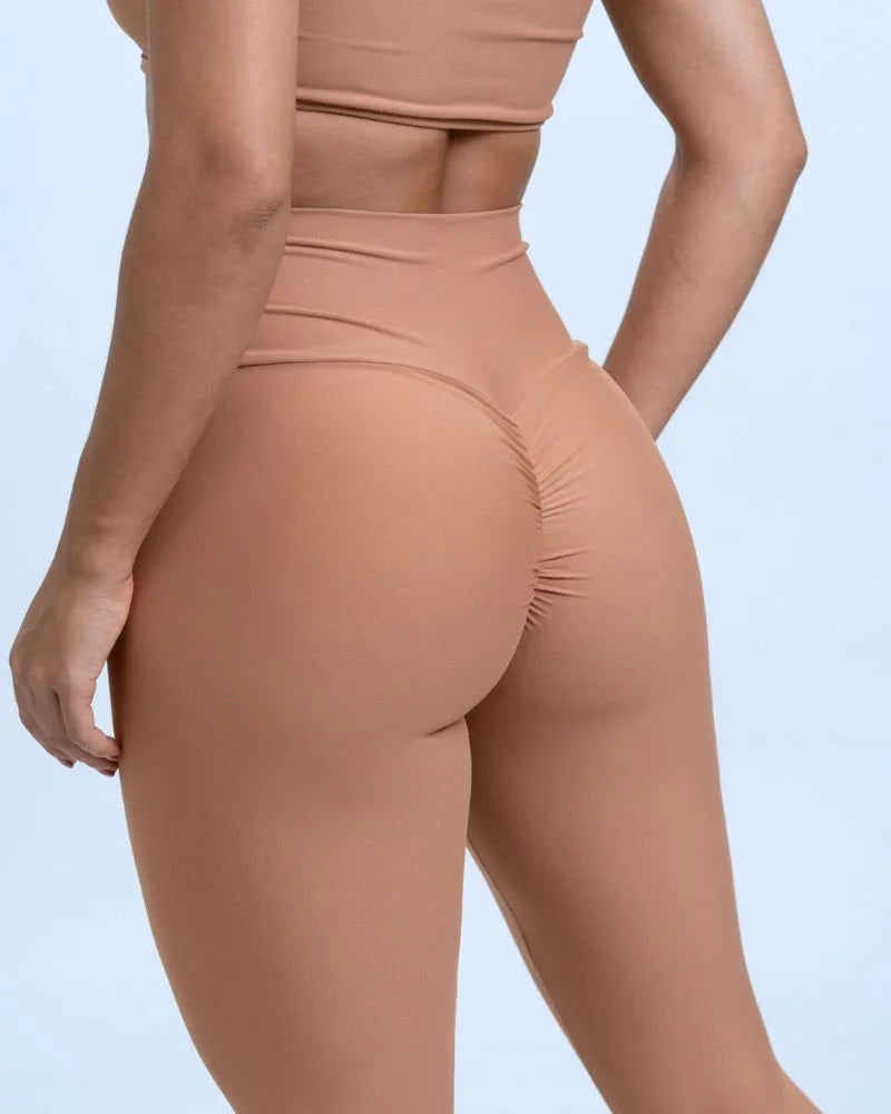 Calça Legging Fitness Slim Mocha Mousse