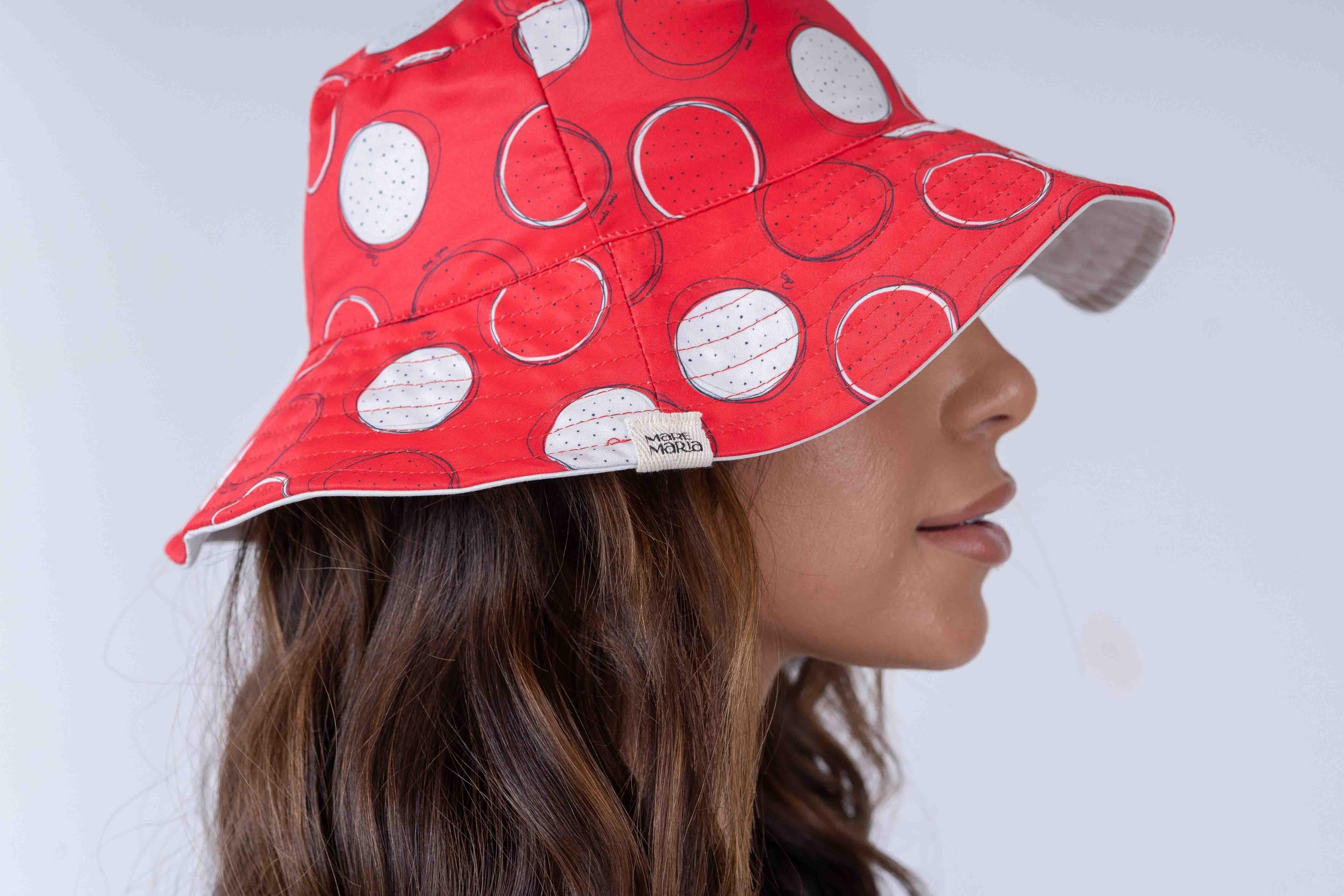 Bucket dupla face estampa Pitaya com Off White