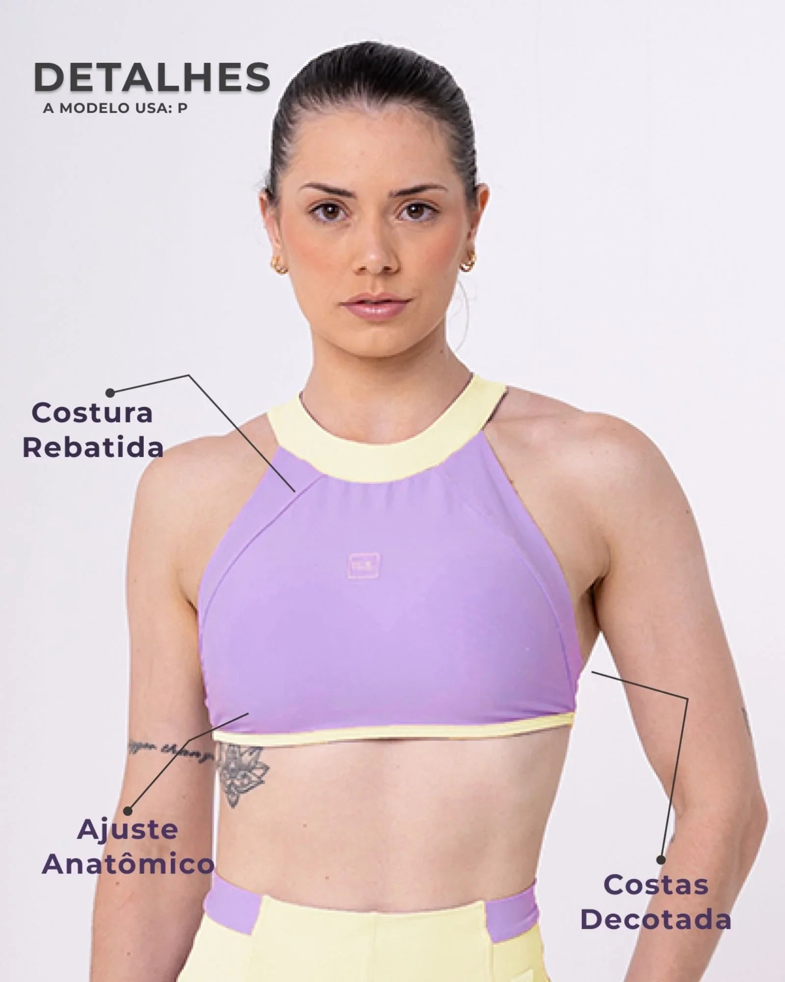 Top Fitness Madu Duo Lavanda com Chá Verde