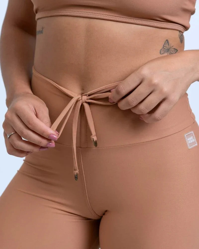 Calça Legging Fitness Slim Mocha Mousse