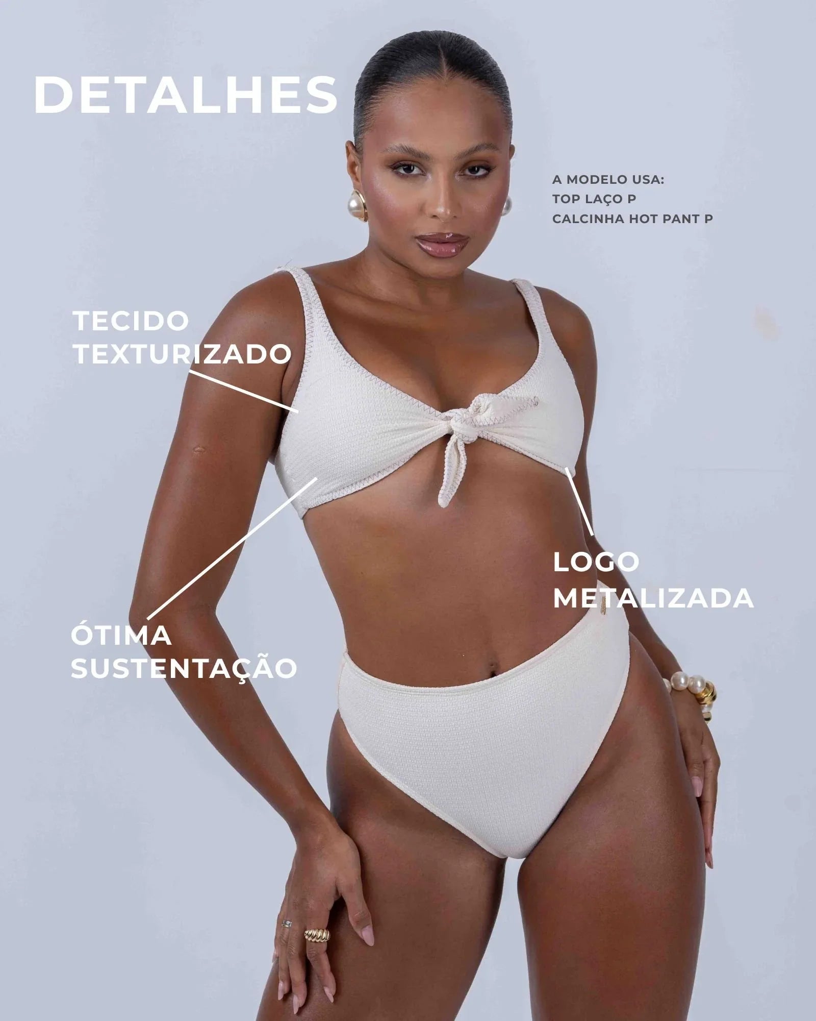 Top de Lacinho Off White