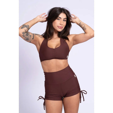 Top Fitness Nala Chocolate Dark Frente Unica