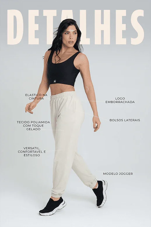 Calça Street Moletinho Jogger Luna