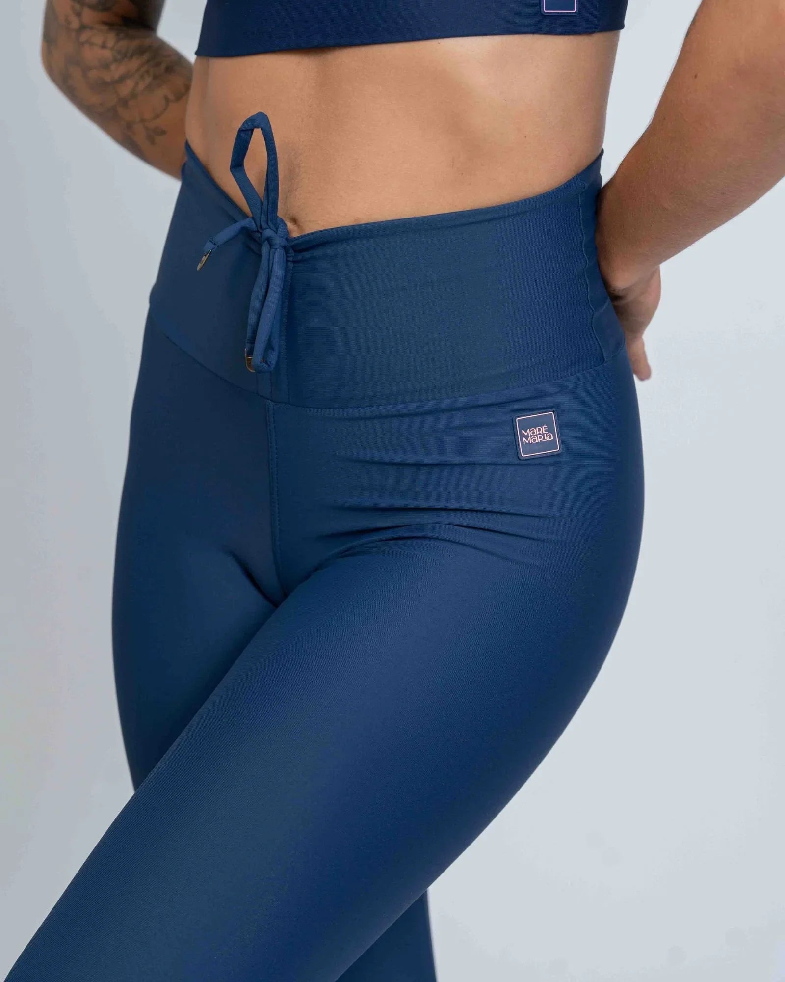 Calça Legging Slim Match Point Azul Marinho