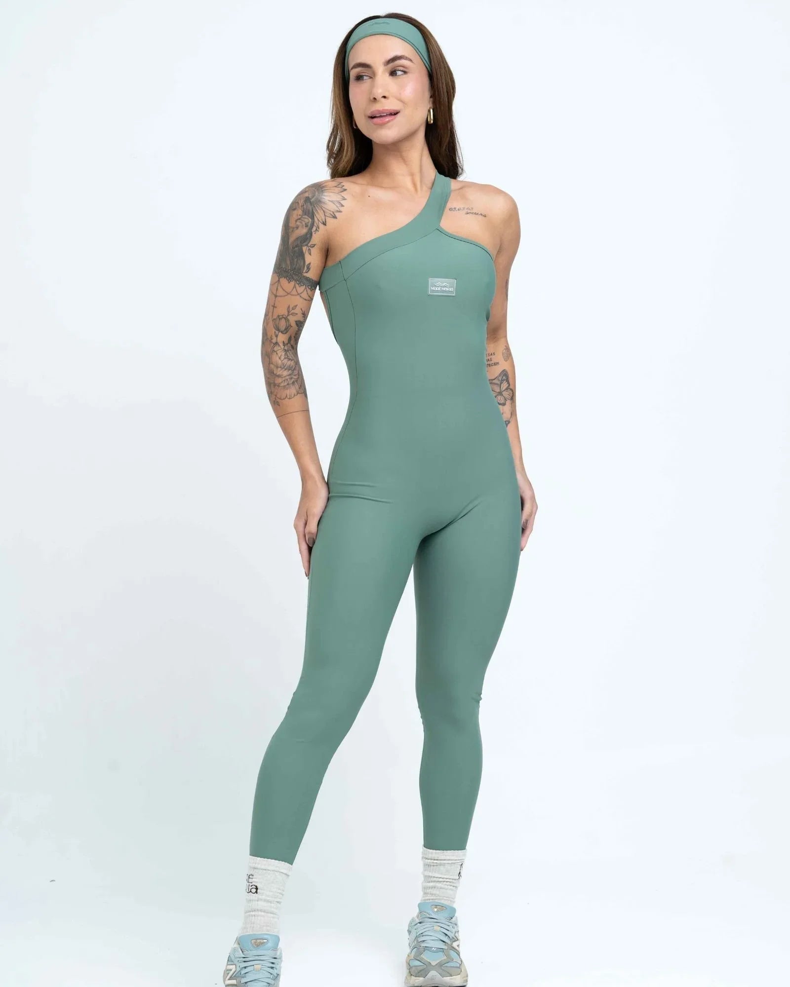 Macacão Fitness Vivi Verde Eucalipto