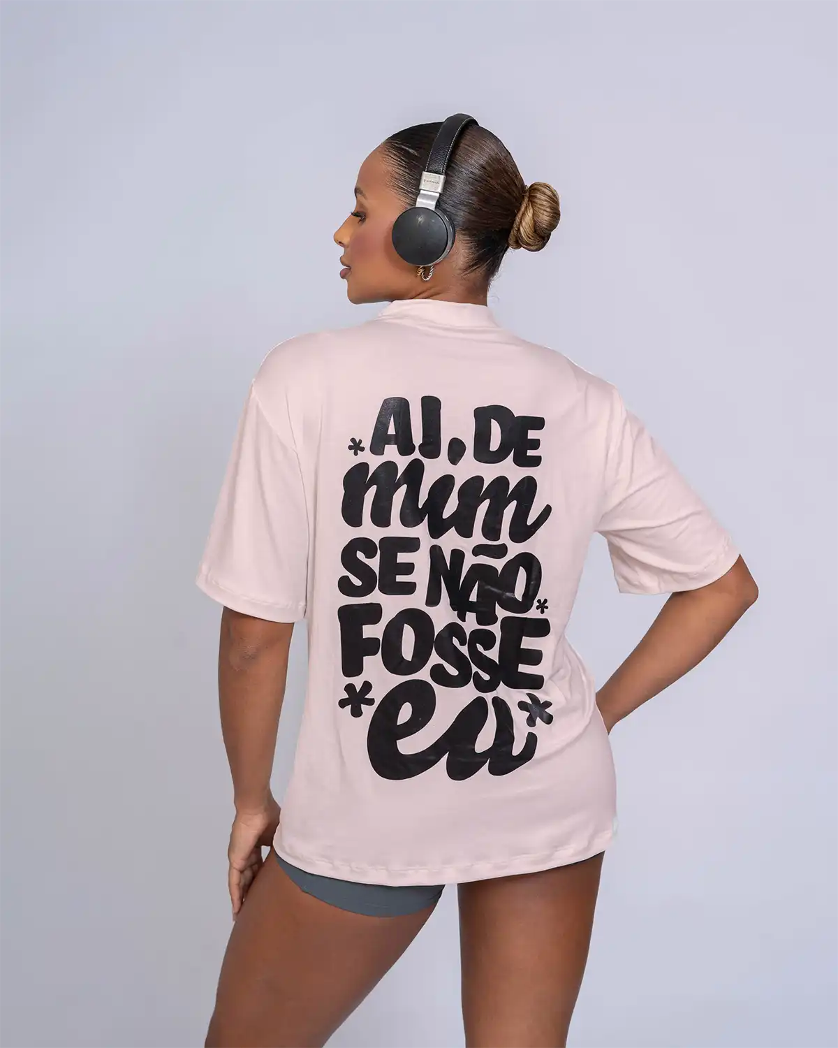 Blusão Oversized "Aí de mim se não fosse eu" com gola