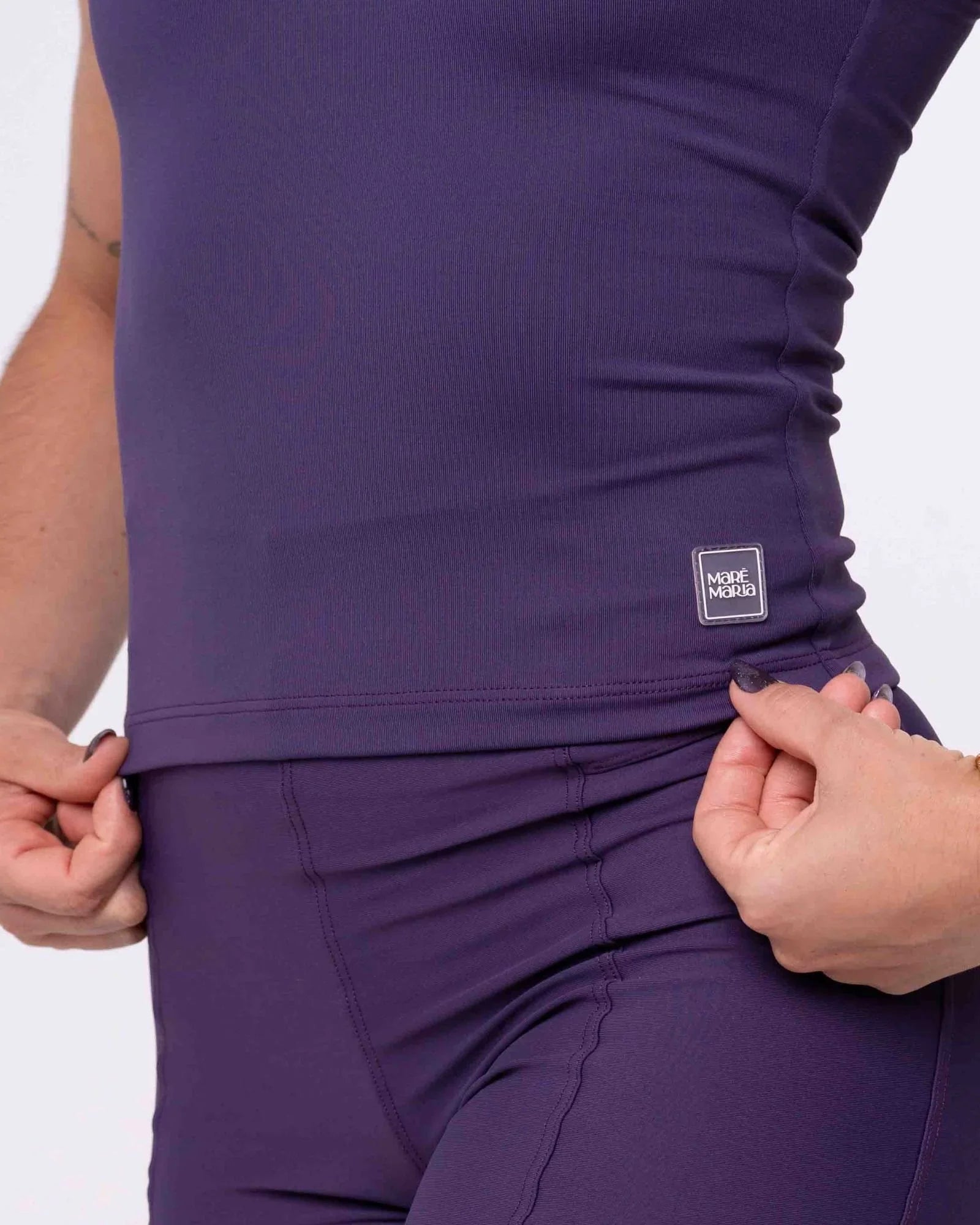 Blusa Fitness Casual Charlote Violeta compressão