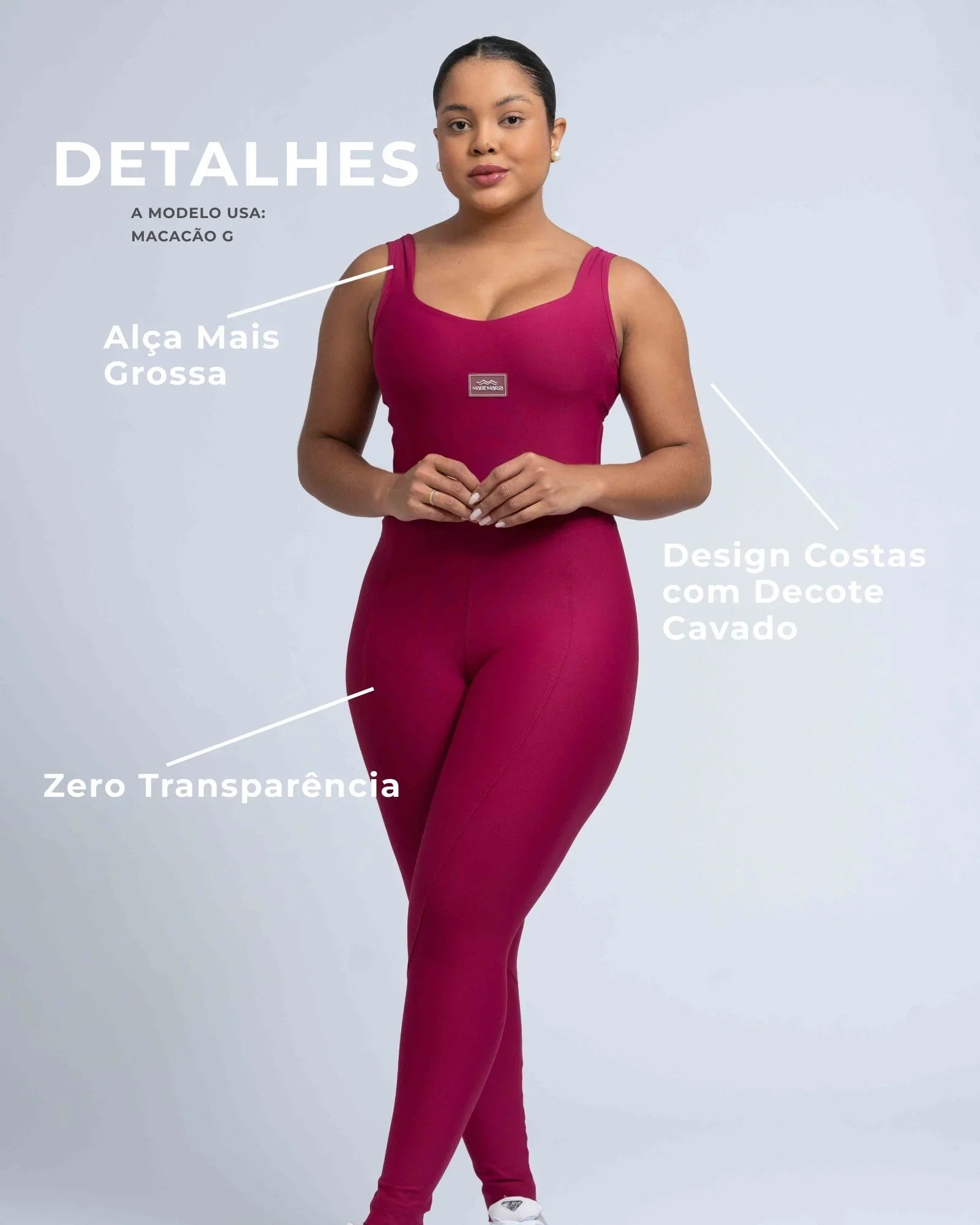 Macacão Fitness Clássico Rouge