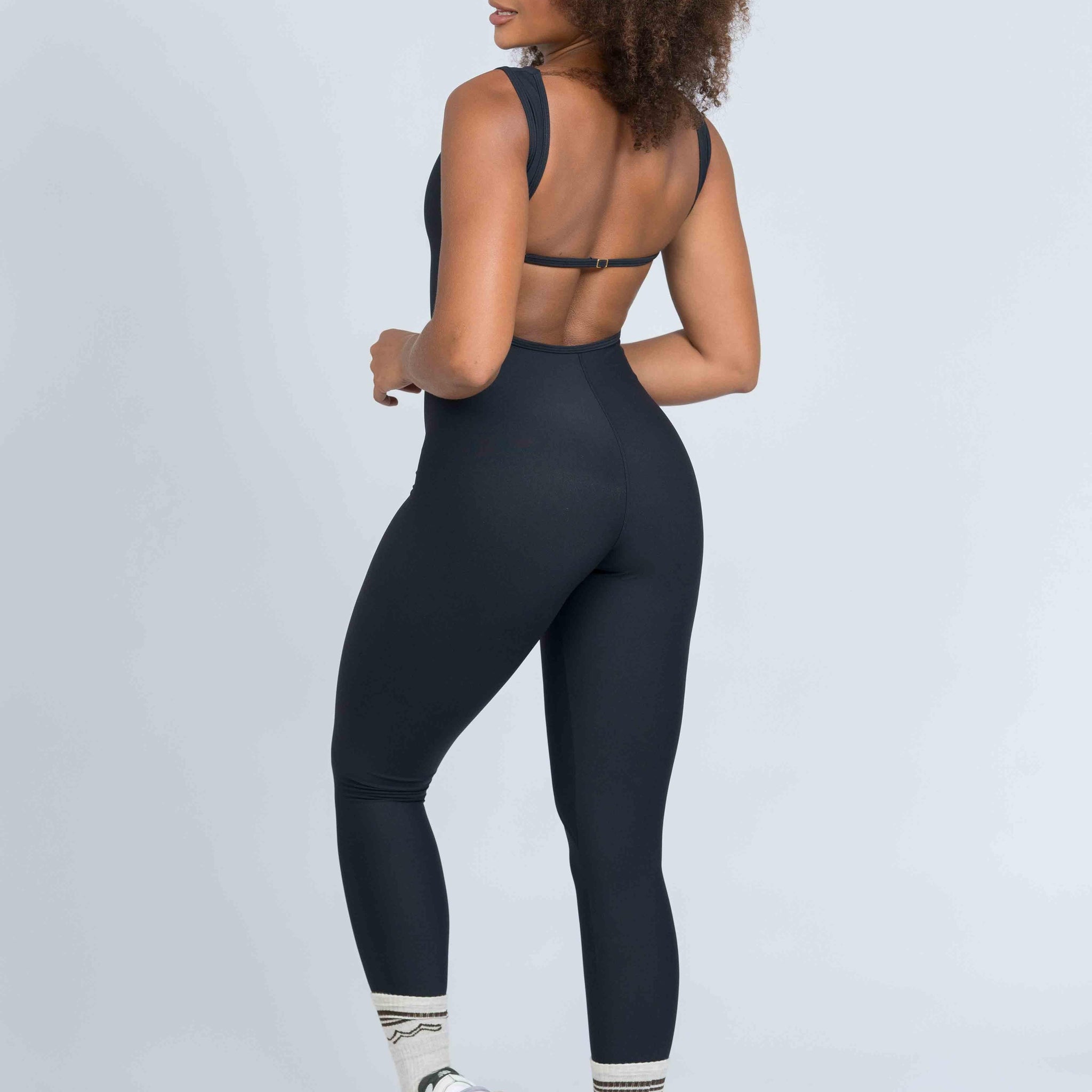 Macacão fitness Classico Preto compressão