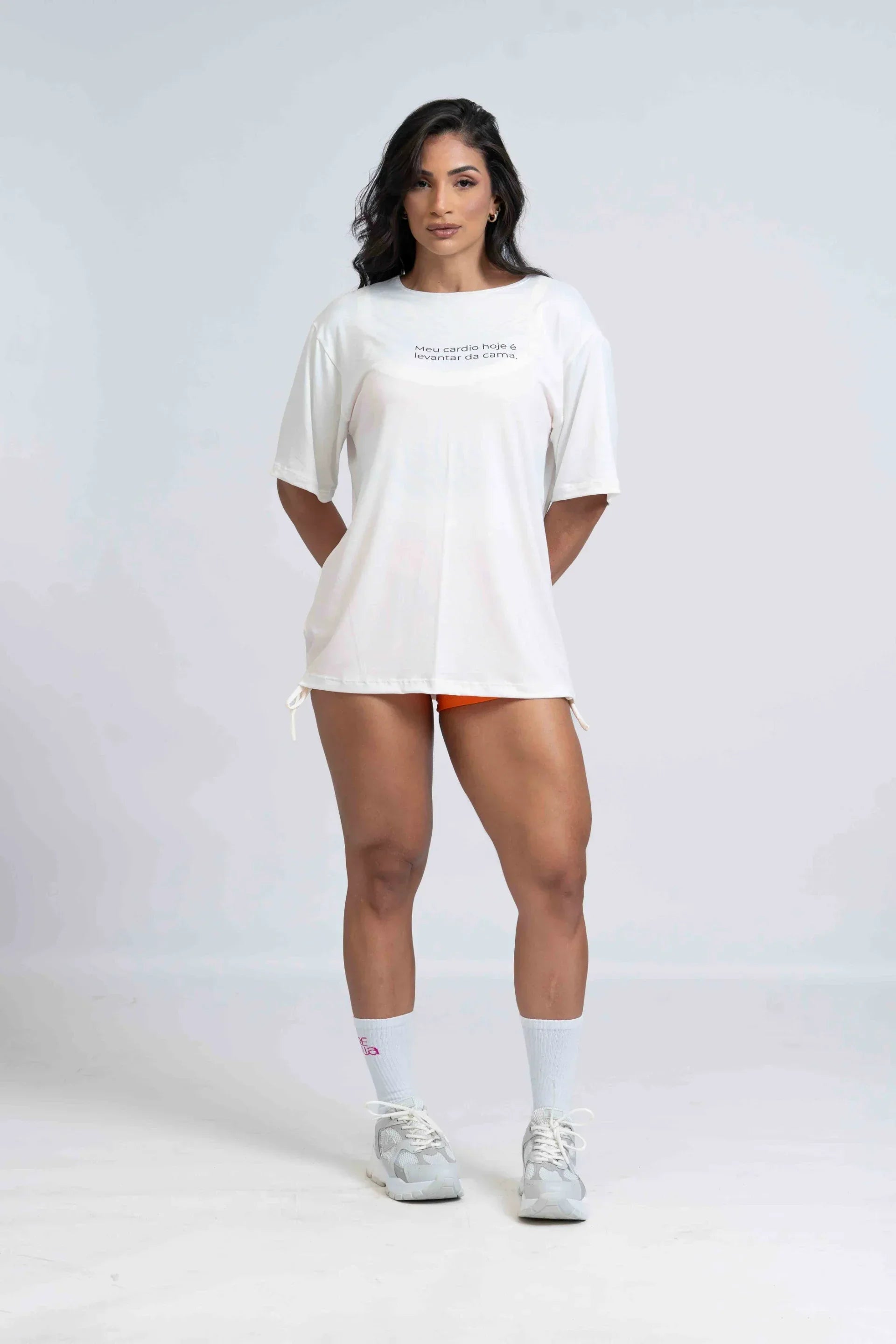 Blusão Oversized Meu Cárdio hoje é levantar da cama