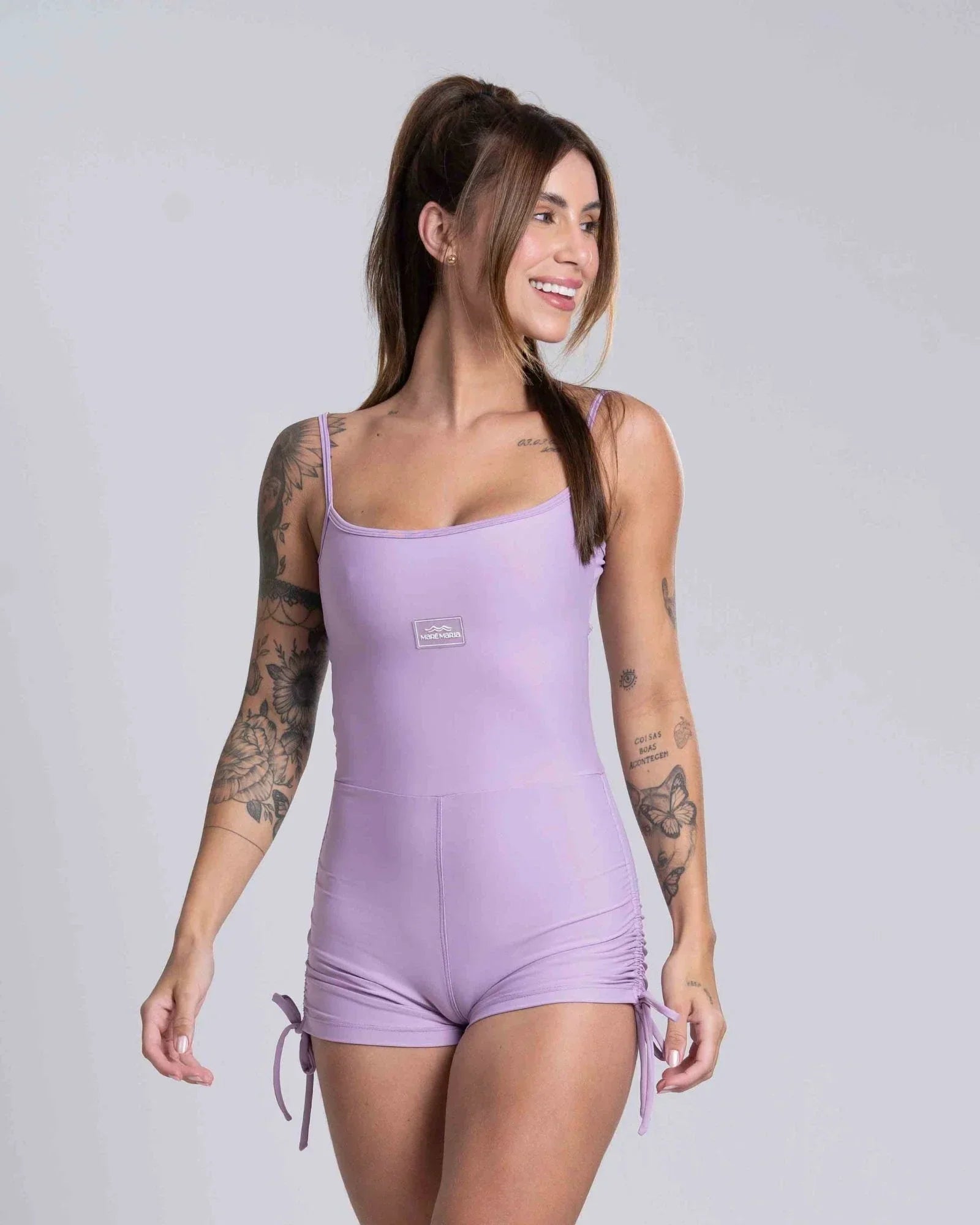 Macaquinho New Pérola Lavanda com empina